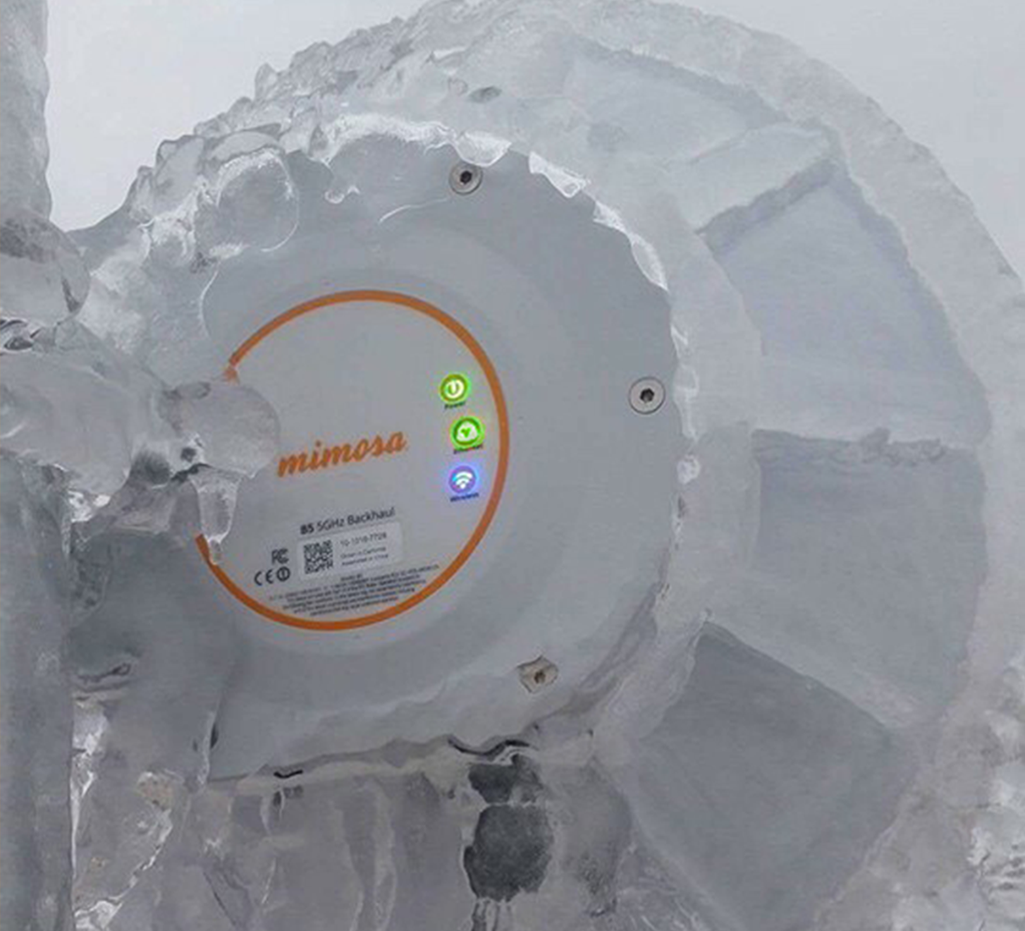 Icy conditions