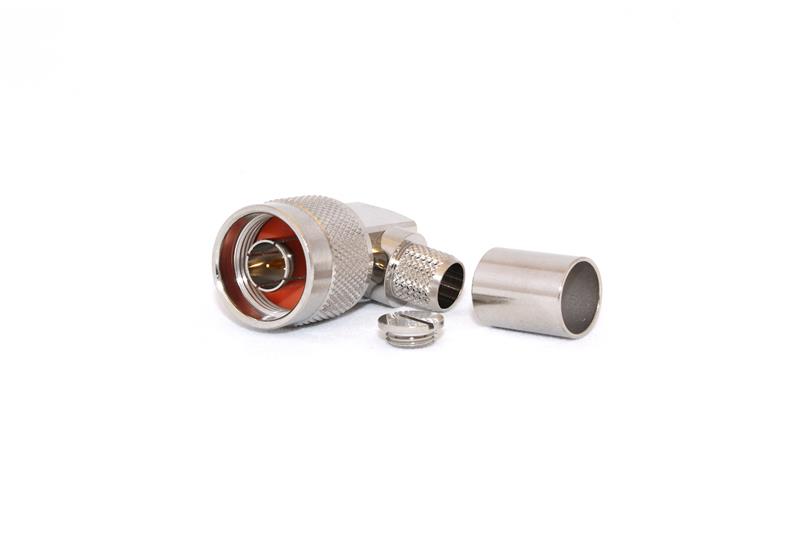 N-Type Male Right Angle CRIMP Connector for LMR400/RG8U