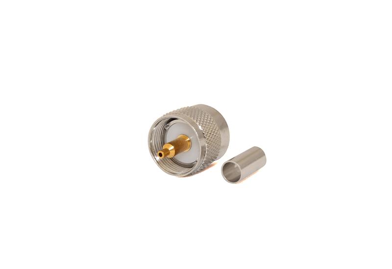 UHF Male 50 Ohm CRIMP Connector for LMR195/RG58