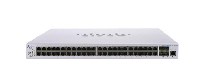 Cisco CBS350 Series, 48-Port Smart Gigabit PoE Switch with 4x 1Gbps SFP
