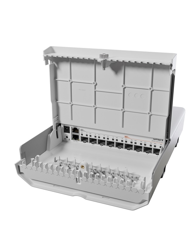 MikroTik netFiber 9 Outdoor Optical Network Switch with SFP+