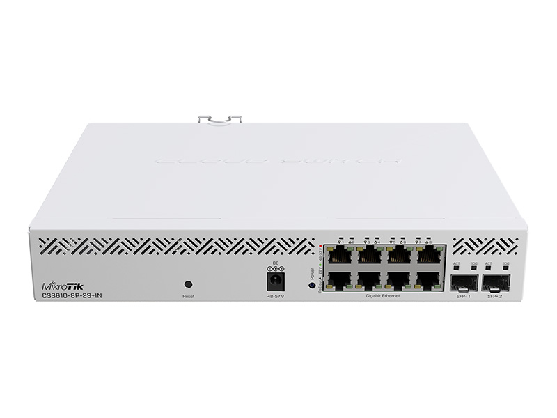 MikroTik Cloud Smart Switch 610-8P-2S+IN 8 Port Gigabit PoE Switch with ...