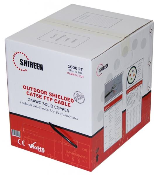 Shireen 305m Outdoor Cat5e FTP Shielded Ethernet Cable