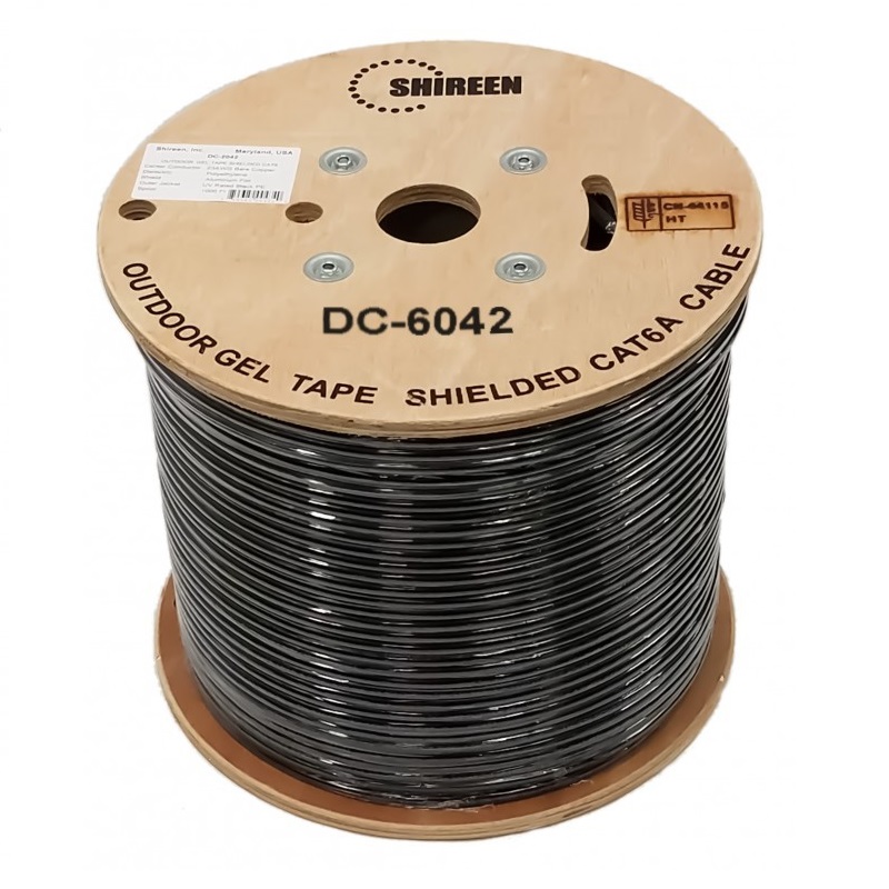 Shireen DC-6042 Outdoor CAT6A Shielded With Gel Tape 305m
