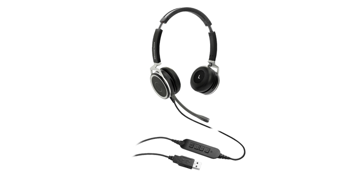 Grandstream GUV3005 Advanced USB Headset with Noise Cancellation and Busy Light