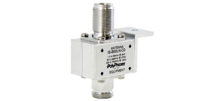 PolyPhaser IS-B50LN-C0 10MHz - 1GHz Coaxial RF Surge Protector
