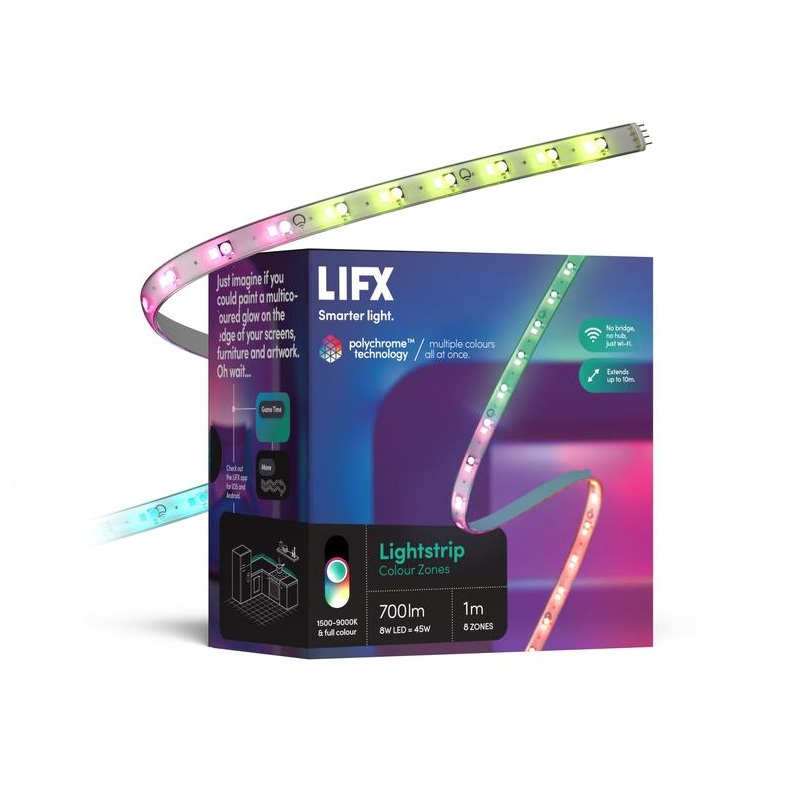 LIFX Colour LED Lightstrip 1 Metre Starter Kit with Controller and Power supply
