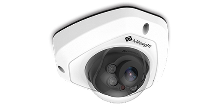 Milesight 5MP AI Vandal-proof Mini Dome Network IP Camera
