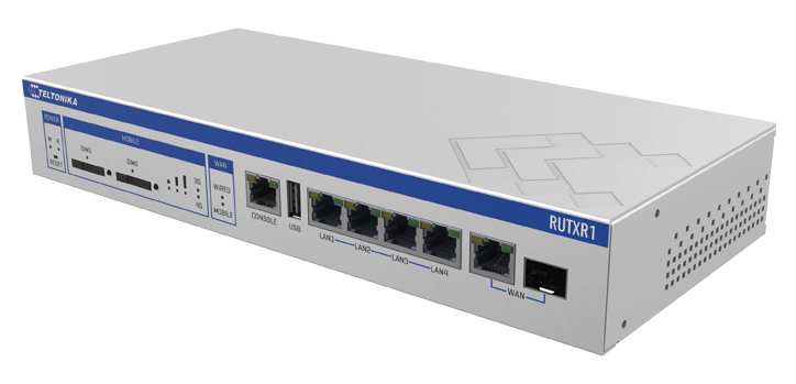Teltonika Enterprise Rack Mountable Gigabit LTE Cat6 Router with SFP and Redundant Power Supply