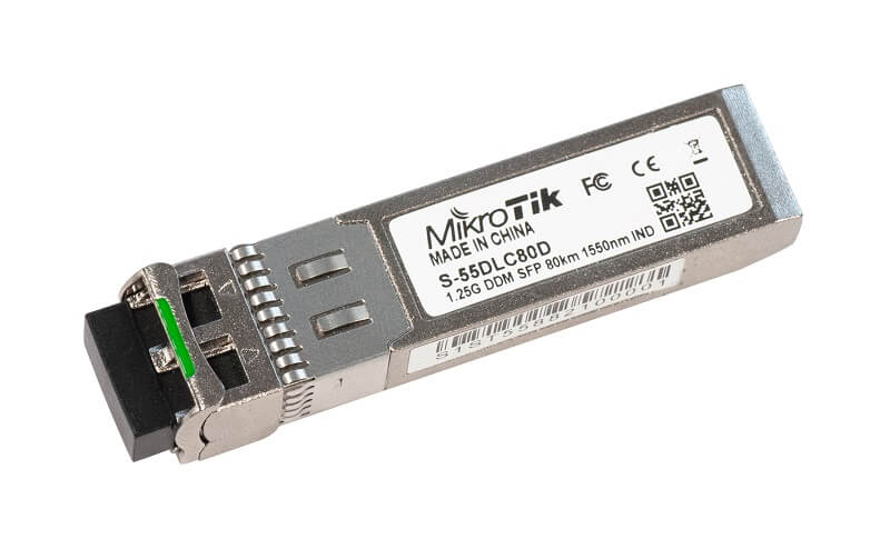 MikroTik SFP module 1.25G SM 80km 1550nm Dual LC-connector