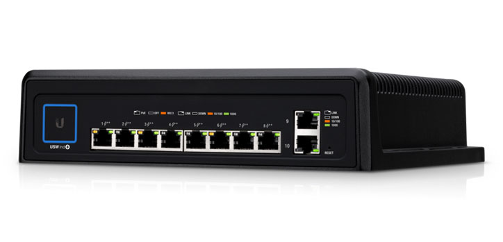 Ubiquiti UniFi Industrial Switch with Hi-power 802.3bt PoE Support